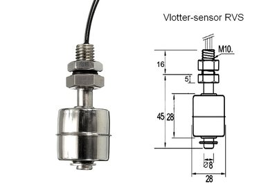 Vlotter-sensor RVS